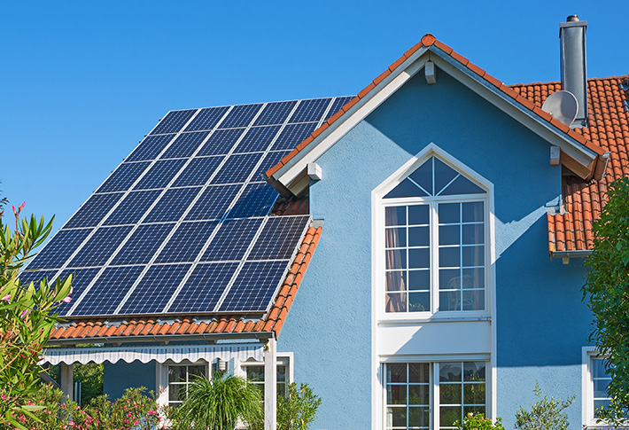 Home solar energy reduces stress on the grid